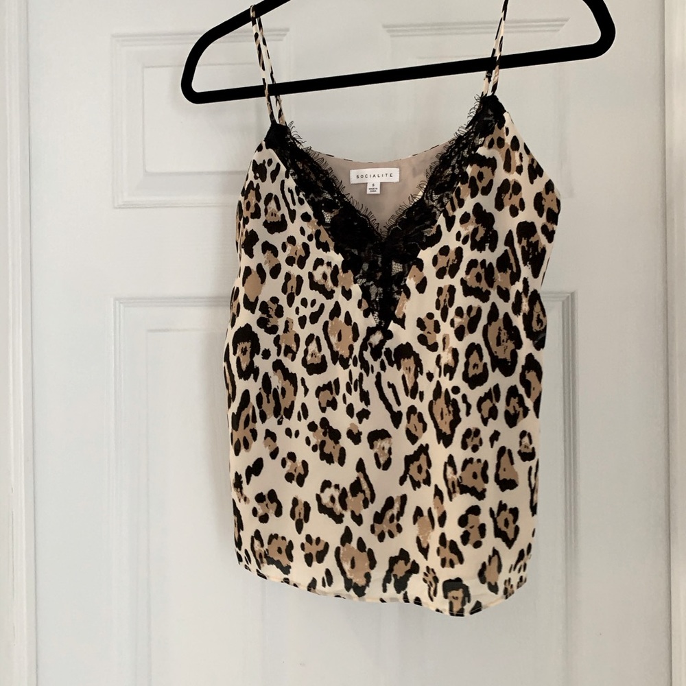 Socialite spaghetti strap blouse